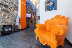 TV a/nebo společenská místnost v ubytování Hotel Fiume