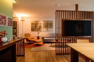 TV a/nebo společenská místnost v ubytování Hotel Luzeiros Fortaleza