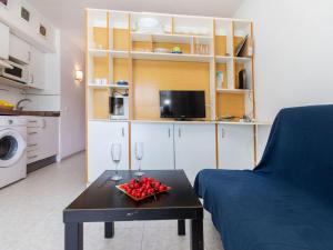 Kuchyň nebo kuchyňský kout v ubytování Studio Calafont 4 by Interhome