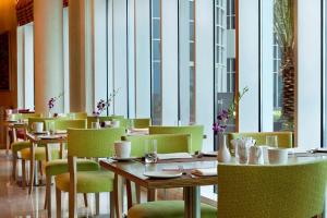 Een zitgedeelte bij Hilton Doha