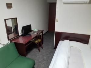 TV a/nebo společenská místnost v ubytování Aoi Business Hotel