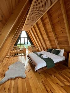 Postel nebo postele na pokoji v ubytování zenimos bungalov