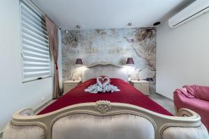 Postel nebo postele na pokoji v ubytování VILLA Pomorska