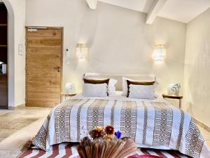 Postel nebo postele na pokoji v ubytování Hôtel La Dimora & Spa