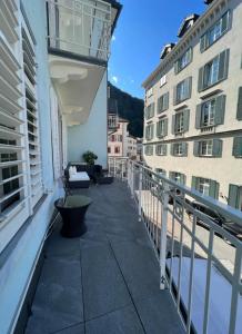 Balkón nebo terasa v ubytování Studio im Zentrum von Bad Ragaz