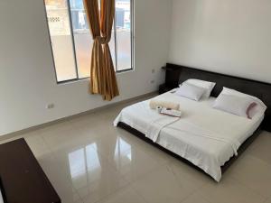 Hotel Andes客房内的一张或多张床位