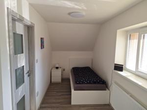 Postel nebo postele na pokoji v ubytování Apartmán RD Bystré