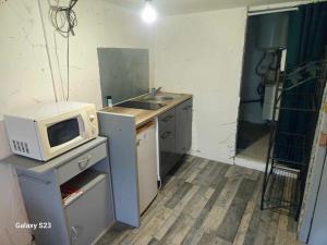 Kuchyň nebo kuchyňský kout v ubytování studio cœur de ville