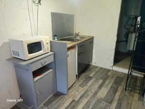 Kuchyň nebo kuchyňský kout v ubytování studio cœur de ville