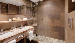 Koupelna v ubytování Morosani Posthotel