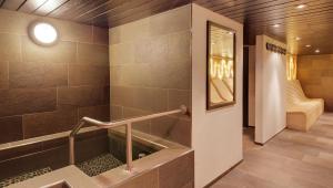 Koupelna v ubytování Morosani Posthotel