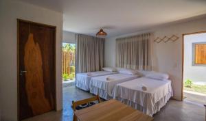 Postel nebo postele na pokoji v ubytování Villa Nahum - Chalés - São Miguel dos Milagres