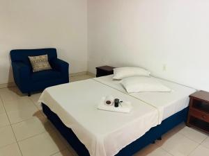 Hotel Andes客房内的一张或多张床位