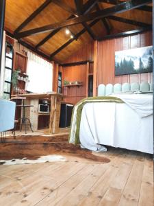 Dapur atau dapur kecil di CabanadaArvoreSalto +6 gambar