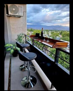 Balkón nebo terasa v ubytování Departamento con increíble vista a la Cordillera