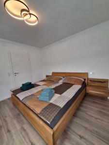 Postel nebo postele na pokoji v ubytování Murtal Appartement Größingblick Top 1