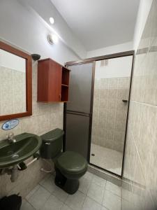 Koupelna v ubytování Hotel Estambul