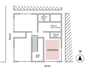 a schematic diagram of a laboratory at hanare in Tokyo