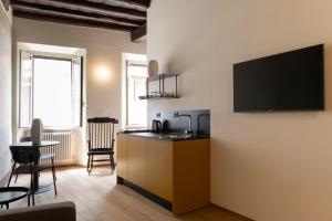 Nhà bếp/bếp nhỏ tại Camera Sibilla Residenza San Valerio
