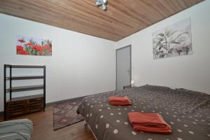 Postel nebo postele na pokoji v ubytování Le Gîte des 3000 avec Spa