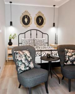 Χώρος καθιστικού στο Balaton Apartamenty