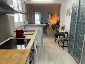 Køkken eller tekøkken på Apartamento Arte Malaga