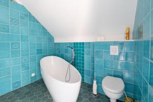 Koupelna v ubytování Chambre d'hôtes Kerdary