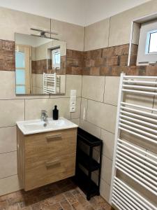 Koupelna v ubytování Apartmány u rybníčka