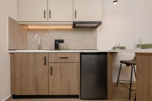 Kuchyň nebo kuchyňský kout v ubytování Earth Boutique Apartment + 19 fotografií