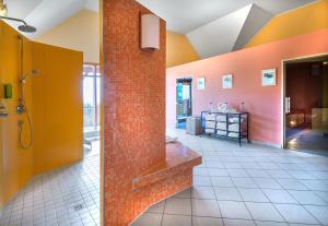Rúm í herbergi á JUFA Hotel Gitschtal