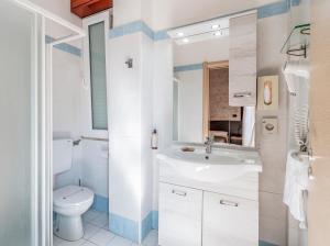 Koupelna v ubytování Hotel Gabrini