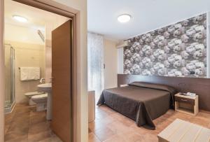 Koupelna v ubytování Hotel Gabrini