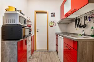 Kuchyň nebo kuchyňský kout v ubytování Ferienwohnung Classic
