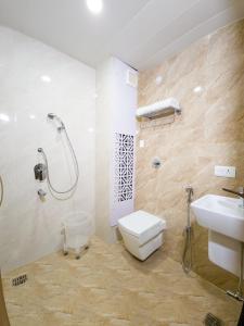 Koupelna v ubytování Amritara Ramila Kutir
