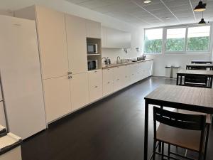Kuchyň nebo kuchyňský kout v ubytování Design Hostel 101 Dalmatinac