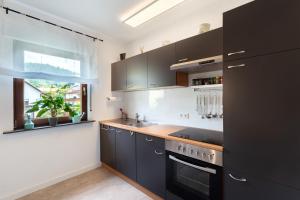 Η κουζίνα ή μικρή κουζίνα στο Ferienwohnung Wintereck