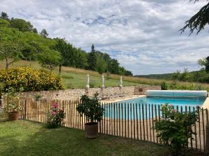 Bazén v ubytování La Bastide Portoly B&B "Pruneaux" nebo v jeho okolí