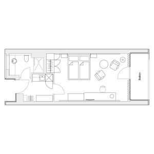 MASEVEN Stuttgart SI Centrum ehem SI-SUITES平面图