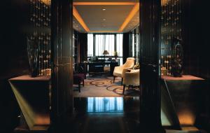 北京燕京饭店Yanjing Hotel的休息区