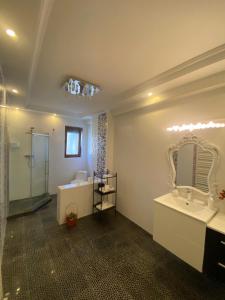 Ami Residence Bucharest Airport,Therme&FREE PARKING Otopeni的一间浴室