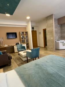 Kuchyň nebo kuchyňský kout v ubytování Gardenia Hotel & Spa