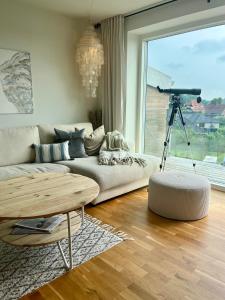 Posezení v ubytování Holiday apartment with ocean view