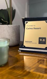 Certifikát, hodnocení, plakát nebo jiný dokument vystavený v ubytování Calma Resort