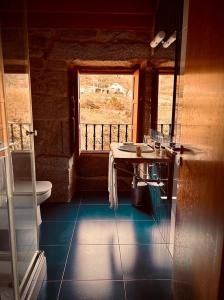 Χώρος καθιστικού στο Casa Rural A Bouciña