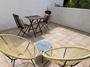 Balkón nebo terasa v ubytování hôtel Le Synaya