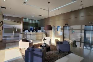 Køkken eller tekøkken på Comfort Hotel Taguatinga - Flat Encantador c/ Wifi