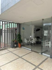 Balkón nebo terasa v ubytování Hotel Encanto Vallenato