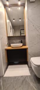 Et badeværelse på Studio Baltic Garden NADMORSKI RAJ Sztutowo