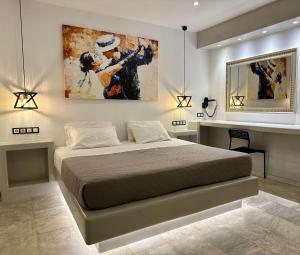 Voodi või voodid majutusasutuse Aphrodite Hotel & Apartments toas