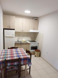 Kuchyň nebo kuchyňský kout v ubytování Apartments MIMOZA